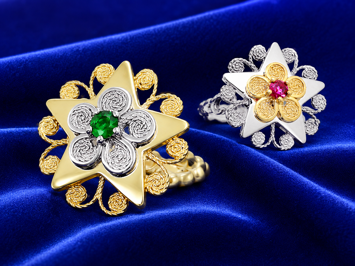 ANELLO FLORENTOSA FILIGRANA FIORE