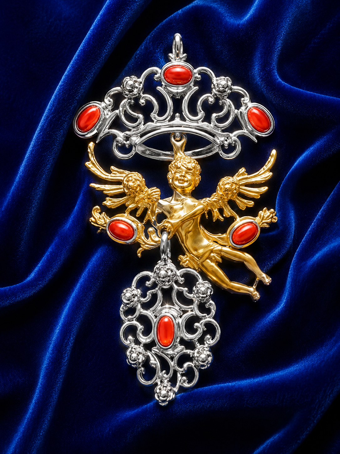 AMORINO, Argento 925, Corallo naturale