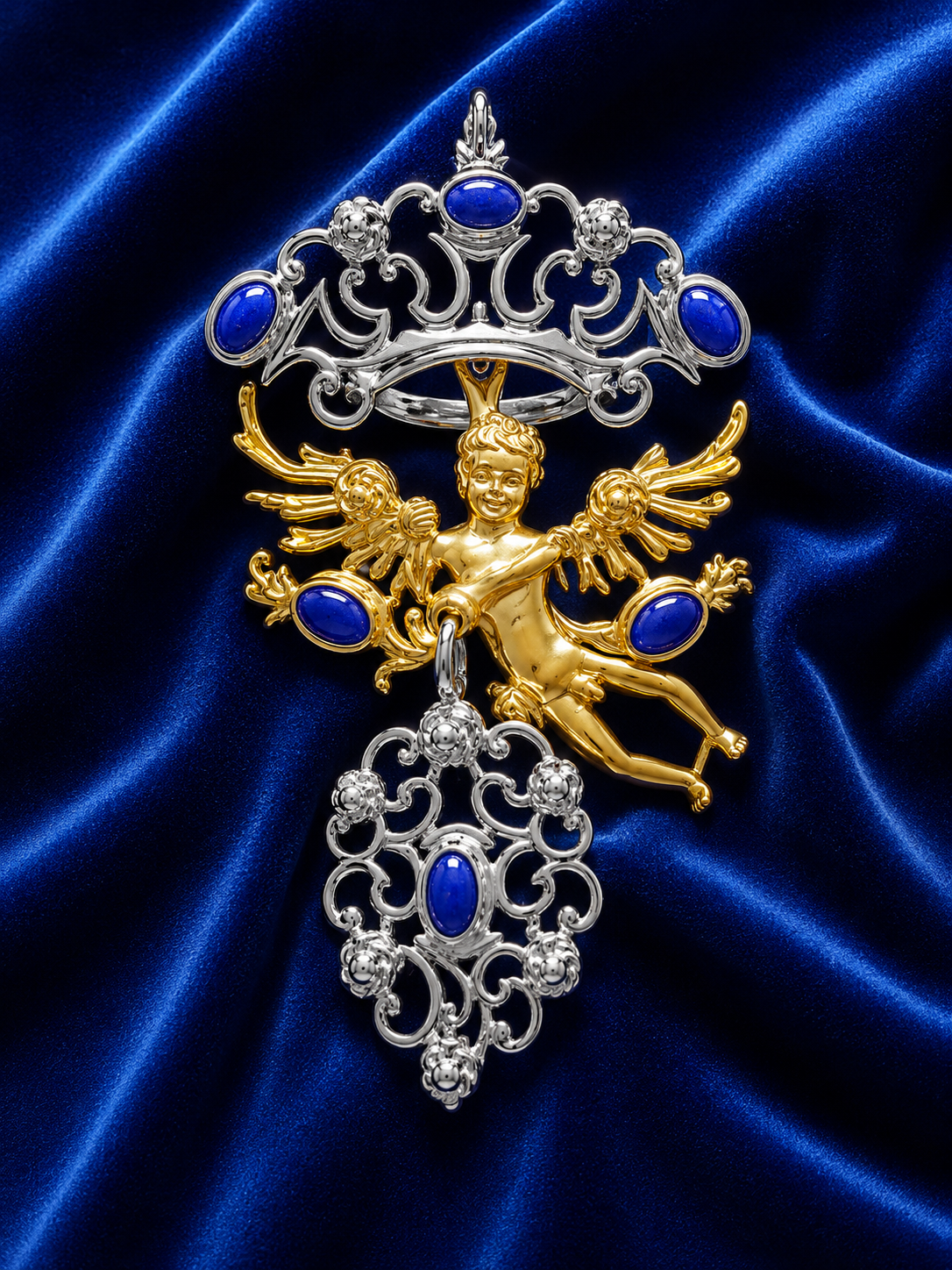 AMORINO, Agata blu (lapis su ordinazione)
