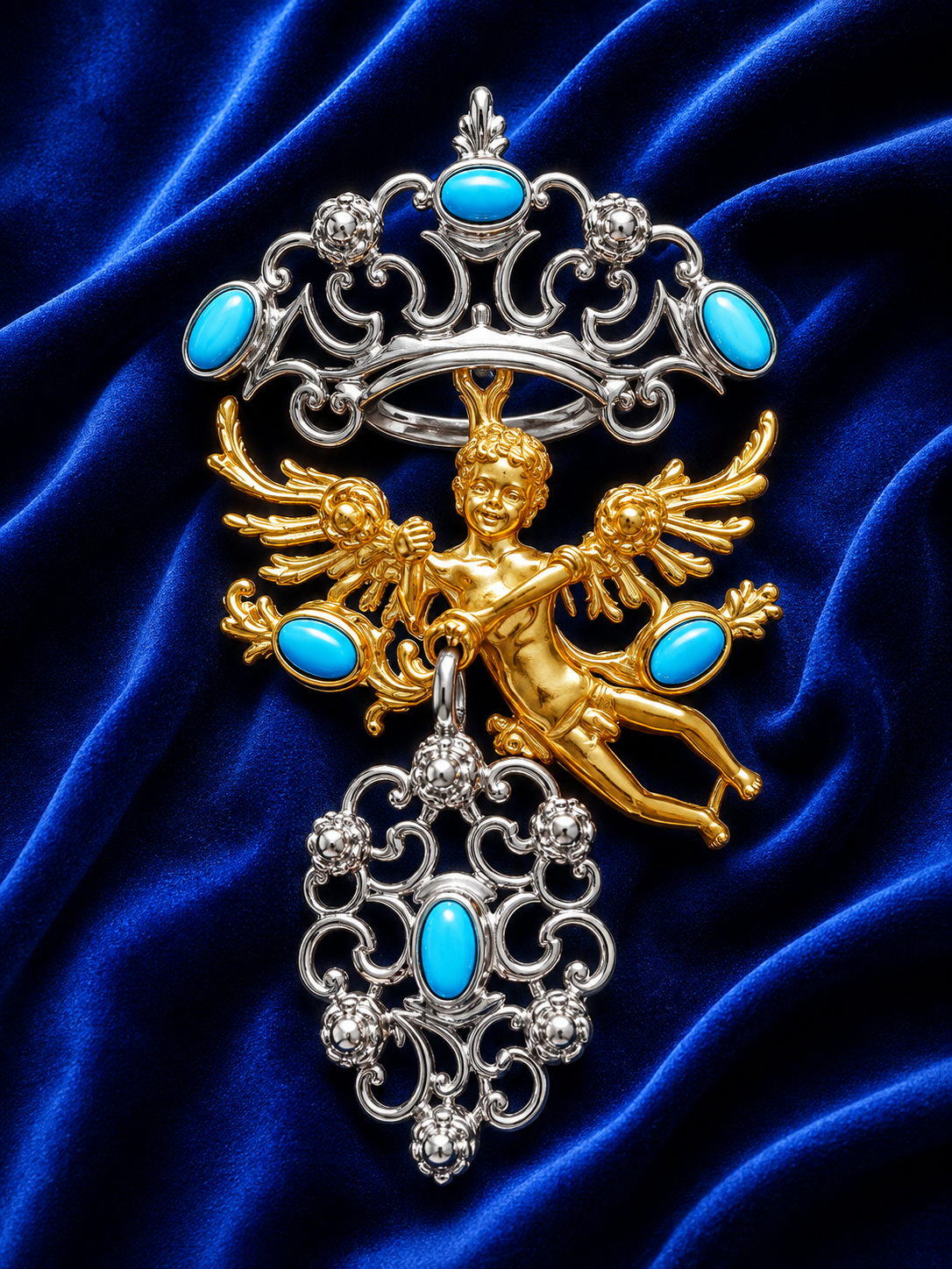 AMORINO, Argento 925, Pasta di turchese