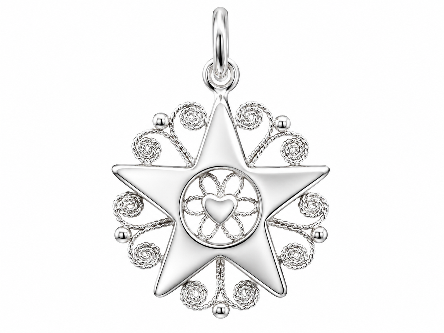 PRESENTOSA UN CUORE, rivestimento oro bianco 18k