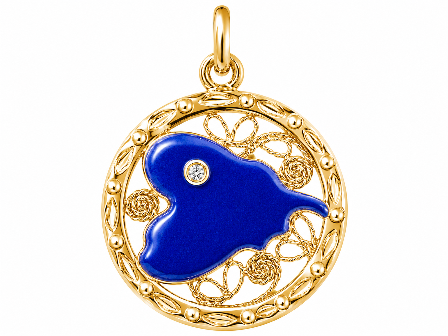 SENTIERO DEL CUORE LAGO DI SCANNO, rivestimento oro rosa 18k