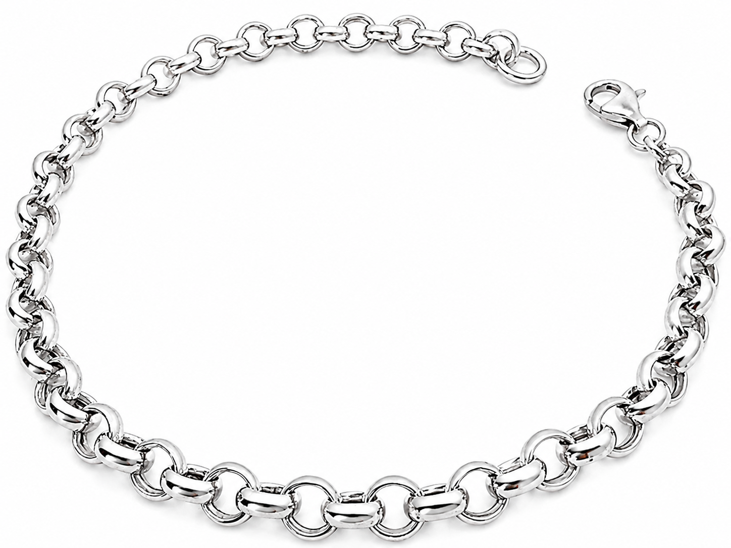 BRACCIALE BASE, rivestimento oro bianco 18k